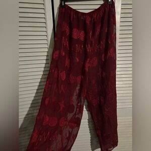 Victoria Secret Red Mesh Lingerie Pants